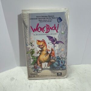 We're Back! A Dinosaurs Story VHS 1994 Clamshell